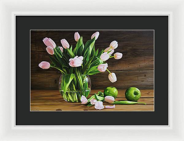 Tulips for Grandpa - Framed Print
