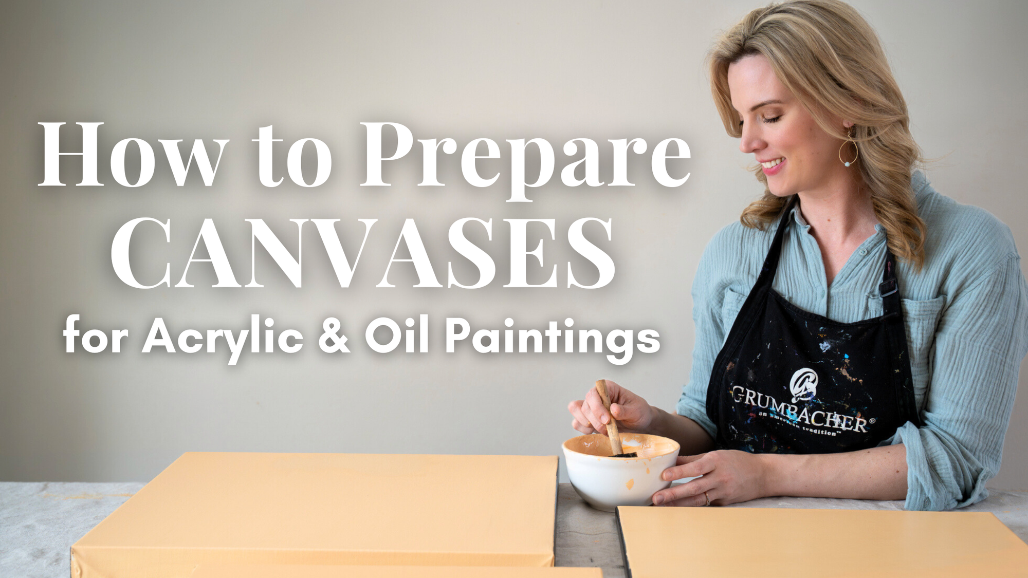 How to Prime and Prepare a Canvas for Acrylic and Oil Painting (Step by Step)