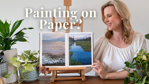 How to Paint on Paper with Acrylic - Full Painting Tutorial