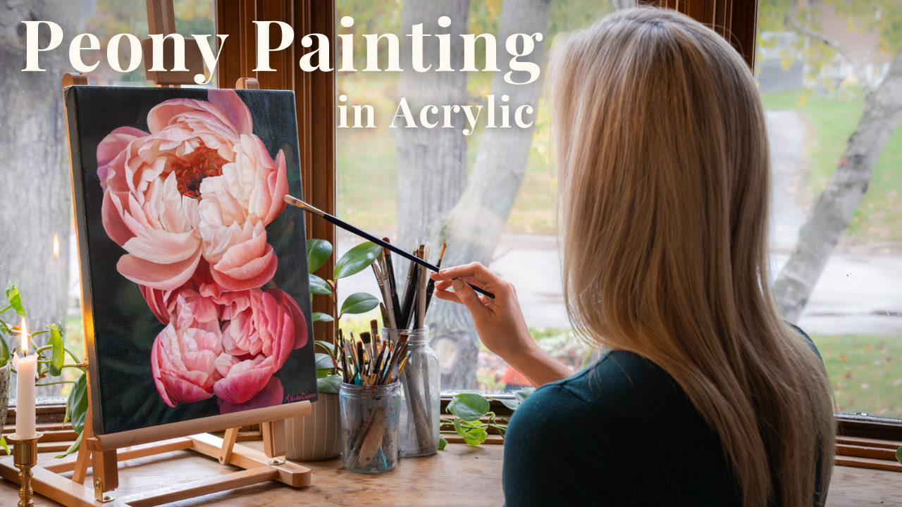 3 Tips for Painting Realistic Flowers in Acrylic (How to Paint Flowers with Acrylic)