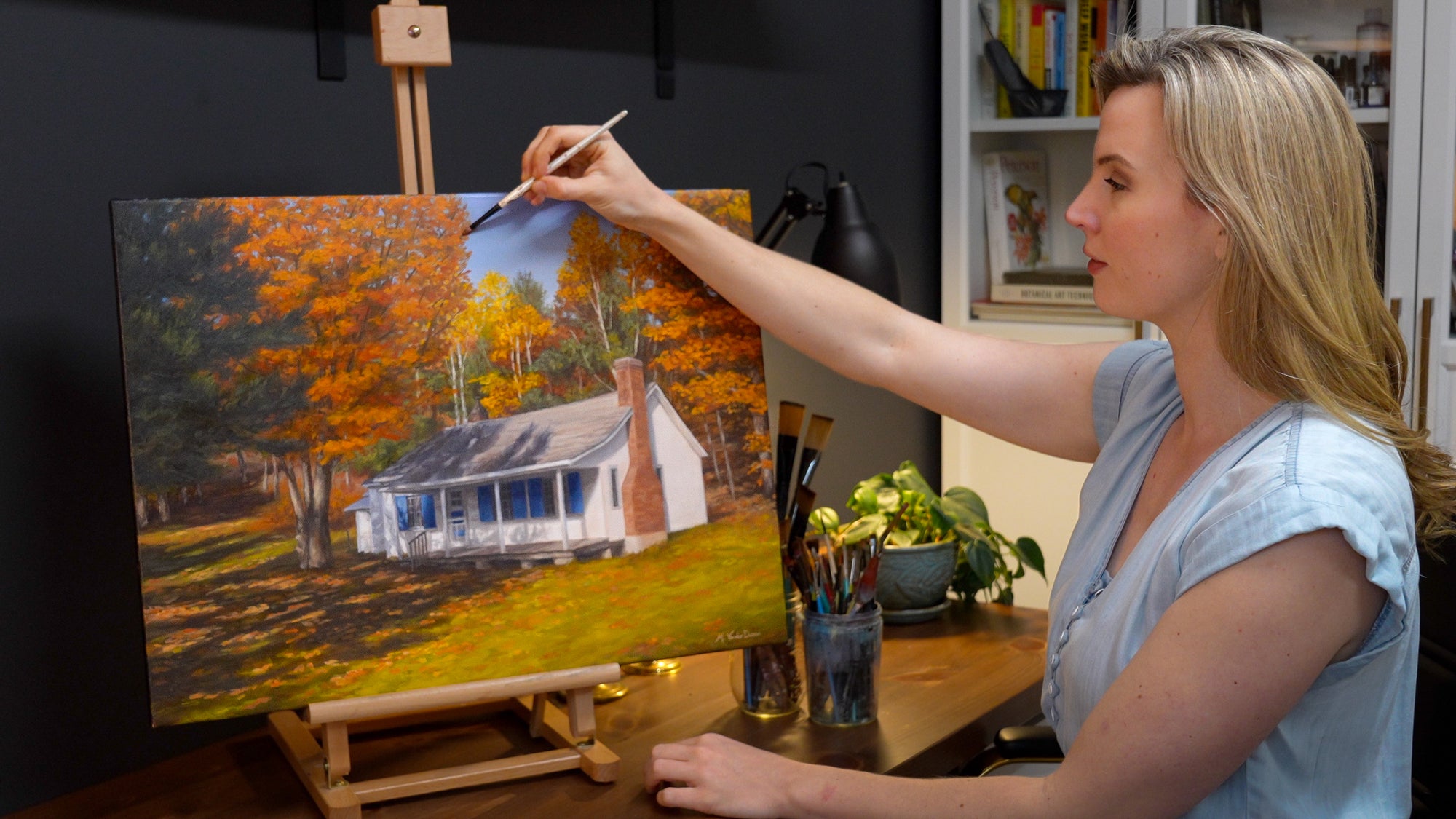 The Art of Memory: Crafting a Sentimental Landscape in Oil