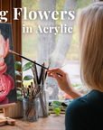 Painting Flowers In Acrylic