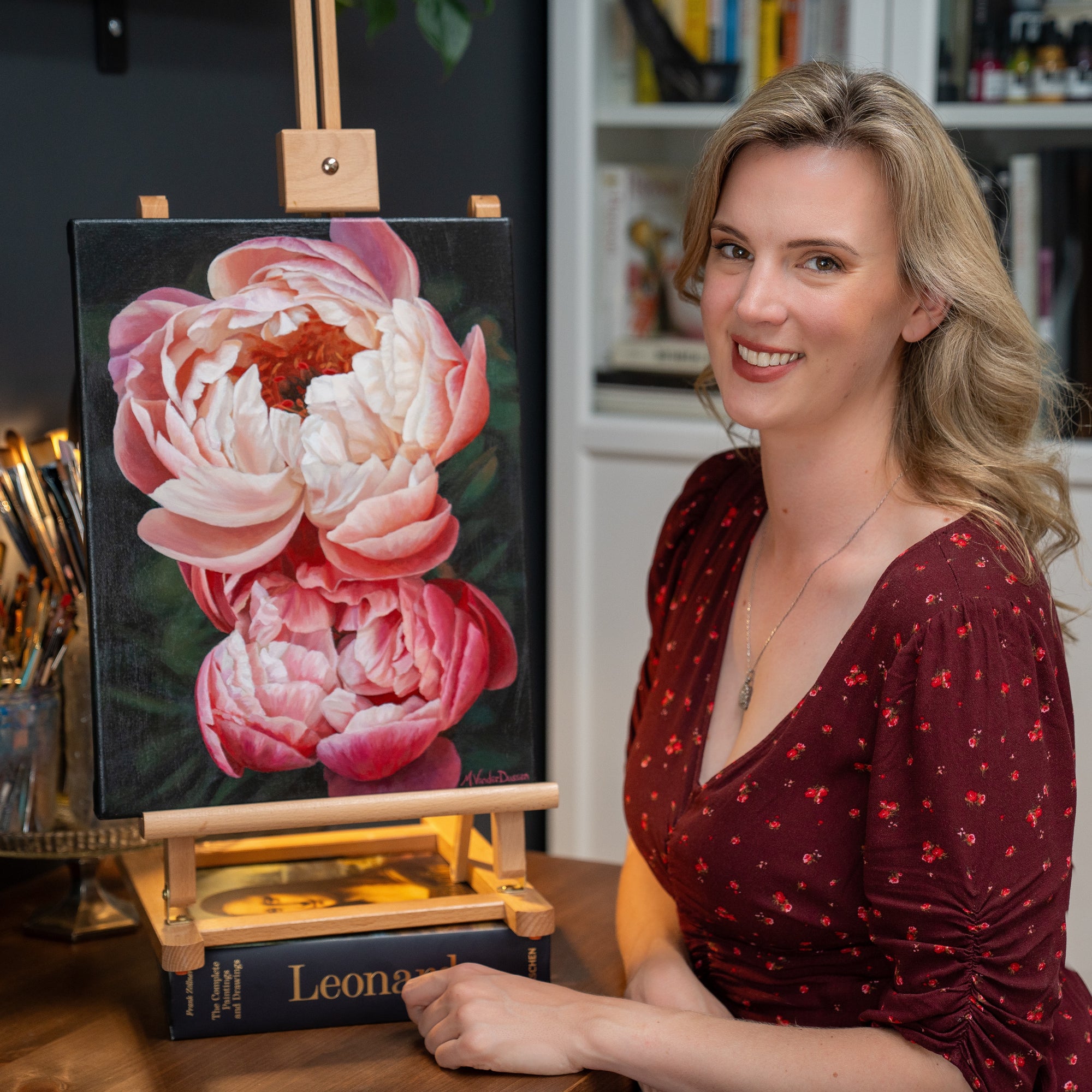 Painting Flowers In Acrylic