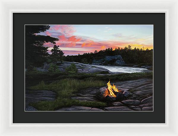 Home for the Night - Framed Print