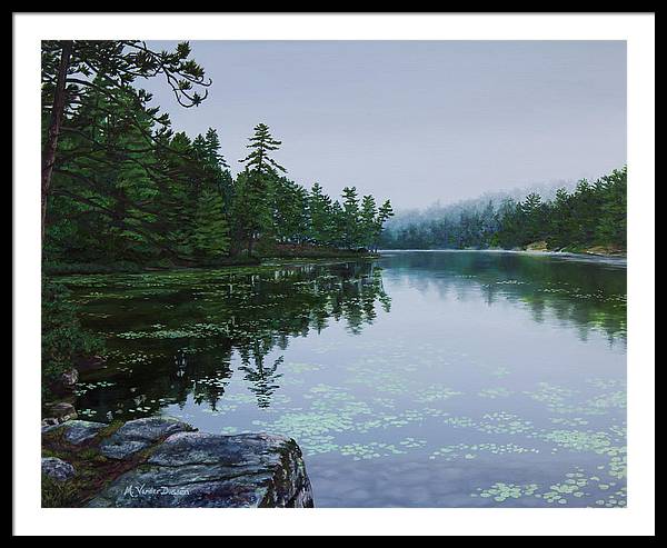Opalescent Lake - Framed Print