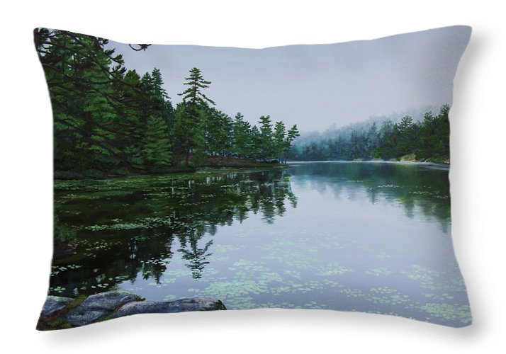 Opalescent Lake - Throw Pillow
