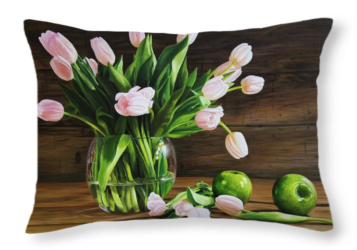 Tulips for Grandpa - Throw Pillow